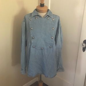 John Wayne Style Bib Cavalry Shirt sz M-Vintage